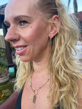 Cargar imagen en el visor de la galería, Aros Estrella Ónix verde