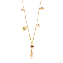 Cargar imagen en el visor de la galería, Collar Sofia 5 colgantes onix negro