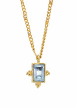 Cargar imagen en el visor de la galería, Collar Sofia topacio azul