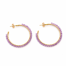 Cargar imagen en el visor de la galería, Pendientes Cristina amatista