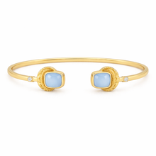 Cargar imagen en el visor de la galería, Pulsera Bizantina Calcedonia Azul