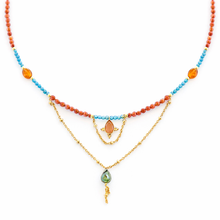 Cargar imagen en el visor de la galería, Gargantilla Ana Arenisca Dorada