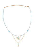 Cargar imagen en el visor de la galería, Gargantilla Ana aguamarina