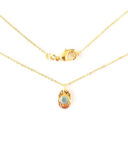 Cargar imagen en el visor de la galería, Collar Coralina en calcedonia azul