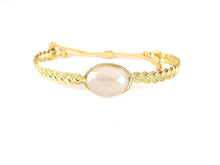 Cargar imagen en el visor de la galería, Pulsera Trenza ágata gris