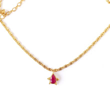 Cargar imagen en el visor de la galería, Collar Kalé rubí