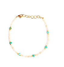 Cargar imagen en el visor de la galería, Pulsera Nandita con piedra luna melocotón