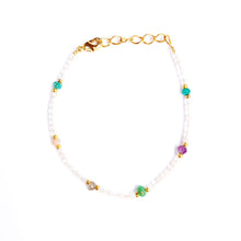 Cargar imagen en el visor de la galería, Pulsera Nandita de piedra luna blanca