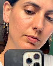 Cargar imagen en el visor de la galería, Aros Estrella con piedra luna blanca
