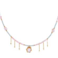 Cargar imagen en el visor de la galería, Gargantilla Ana Deluxe Ópalo Rosa
