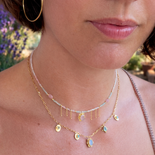 Cargar imagen en el visor de la galería, Gargantilla Ana Deluxe Ópalo Rosa
