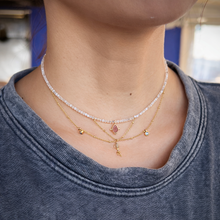 Cargar imagen en el visor de la galería, Gargantilla Ana deluxe piedra luna arco iris
