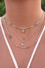 Cargar imagen en el visor de la galería, Gargantilla Ana aguamarina
