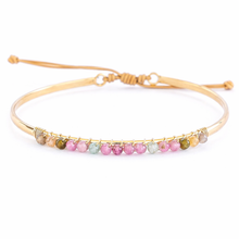 Cargar imagen en el visor de la galería, Pulsera fina bañada en oro con turmalina
pulsera de Bechi Ulivi Jewels
