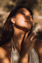 Cargar imagen en el visor de la galería, Aros Estrella con Calcedonia Azul
