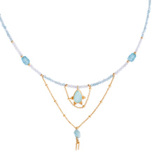 Cargar imagen en el visor de la galería, Gargantilla Ana aguamarina
