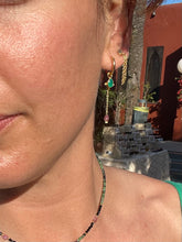 Cargar imagen en el visor de la galería, Aros Estrella Ónix verde
