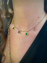 Cargar imagen en el visor de la galería, Collar Rosalia Calcedonia azul
